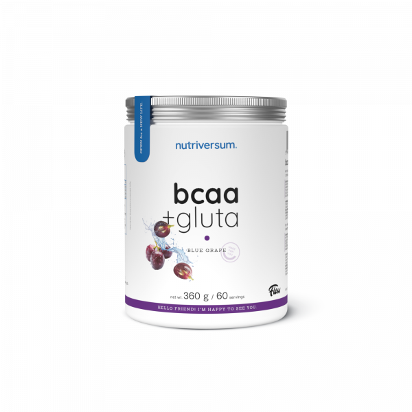 Aminokwasy Nutriversum BCAA + GLUTA (niebieskie winogrona) 360 g