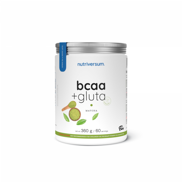 Aminokwasy Nutriversum BCAA + GLUTA (matcha) 360 g