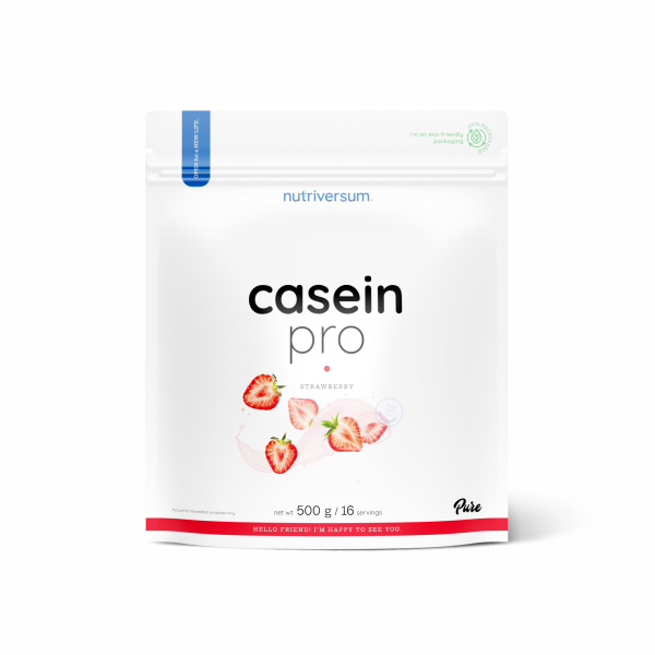 Proteiny Nutriversum CASEIN PRO Protein (truskawka) 500g