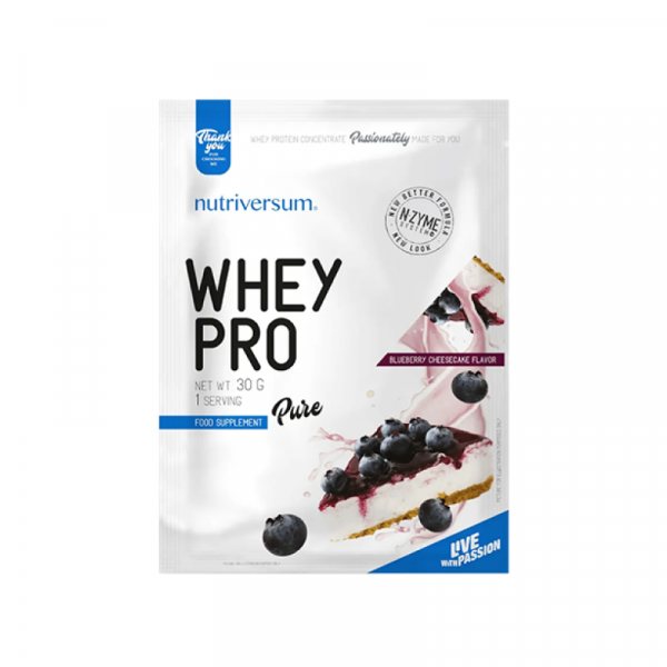 Protein Nutriversum WHEY PRO (sernik jagodowy) 30g