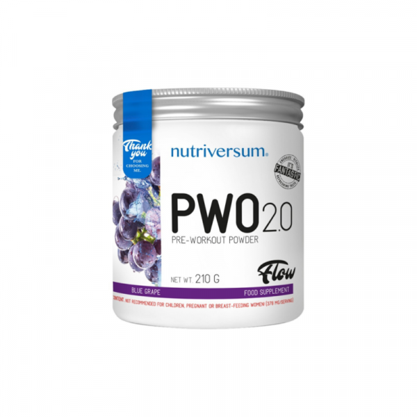 Energetyzujący środek pobudzający Nutriversum PWO (winogrona blakitny) 210 g