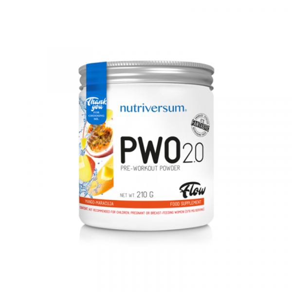 Energetyzujący środek pobudzający Nutriversum PWO (mango-marakuja) 210 g
