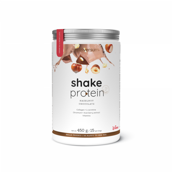 Protein Nutriversum SHAKE PROTEIN (orzech laskowy z czekoladą) 450g
